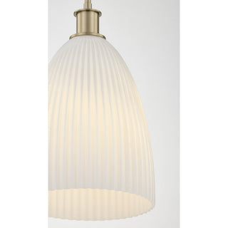 Baldwin One Light Pendant in Noble Brass