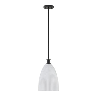 Baldwin One Light Pendant in Matte Black