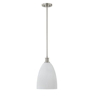 Baldwin One Light Pendant in Satin Nickel