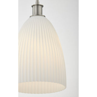 Baldwin One Light Pendant in Satin Nickel