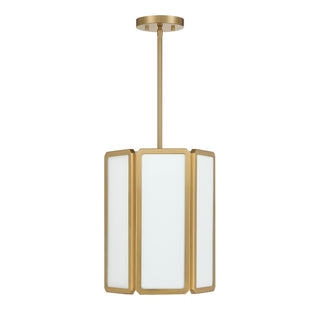Leeds Three Light Pendant in Warm Brass