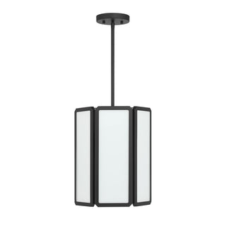Leeds Three Light Pendant in Matte Black
