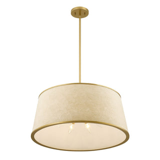 Sombra Six Light Pendant in Spun Gold