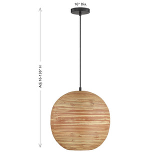 Pharr One Light Pendant in Matte Black