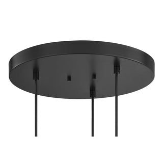 Pharr Three Light Pendant in Matte Black