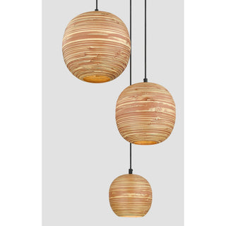 Pharr Three Light Pendant in Matte Black