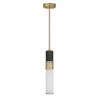 Farrell LED Pendant in Warm Brass