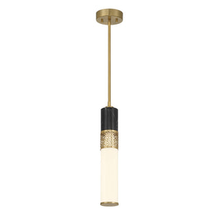 Farrell LED Pendant in Warm Brass