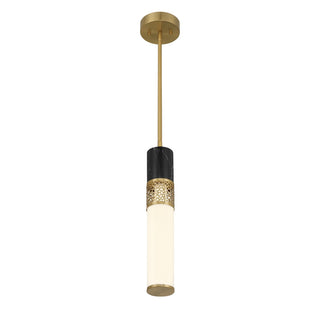 Farrell LED Pendant in Warm Brass