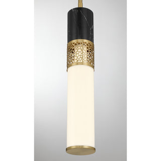 Farrell LED Pendant in Warm Brass