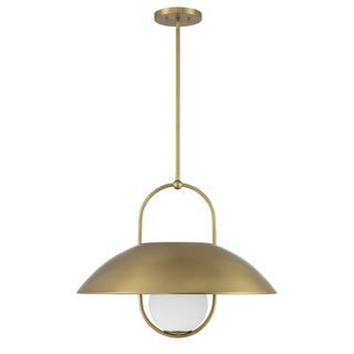 Lehigh One Light Pendant in Warm Brass