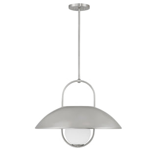 Lehigh One Light Pendant in Satin Nickel