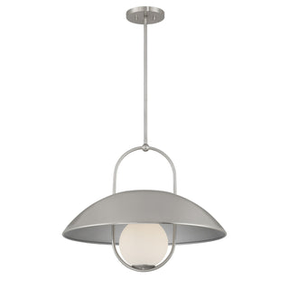 Lehigh One Light Pendant in Satin Nickel