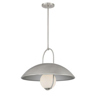 Lehigh One Light Pendant in Satin Nickel