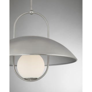 Lehigh One Light Pendant in Satin Nickel