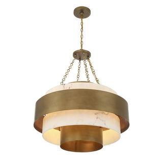 Davenport Six Light Pendant in Antique Patina