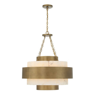 Davenport Six Light Pendant in Antique Patina