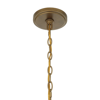 Davenport Six Light Pendant in Antique Patina