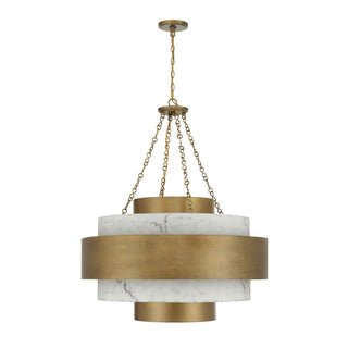 Davenport Eight Light Pendant in Antique Patina