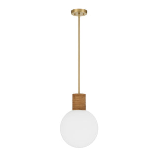 Jarrell One Light Pendant in Warm Brass