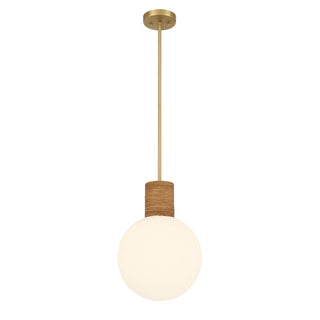 Jarrell One Light Pendant in Warm Brass