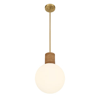Jarrell One Light Pendant in Warm Brass