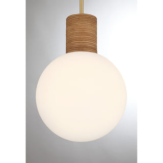 Jarrell One Light Pendant in Warm Brass