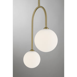 Chester Two Light Pendant in Noble Brass
