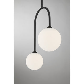 Chester Two Light Pendant in Matte Black