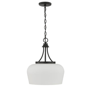 Octave Three Light Pendant in Matte Black