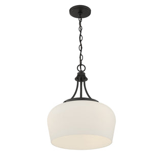 Octave Three Light Pendant in Matte Black