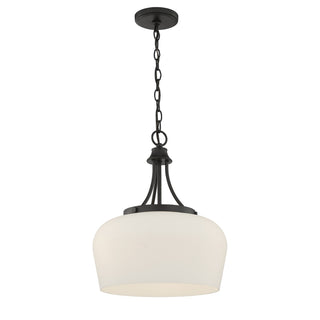 Octave Three Light Pendant in Matte Black