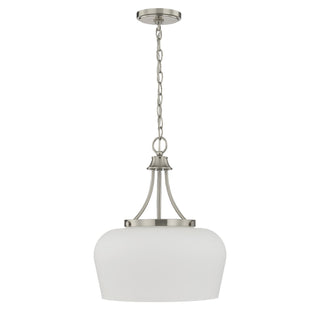 Octave Three Light Pendant in Satin Nickel
