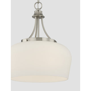 Octave Three Light Pendant in Satin Nickel