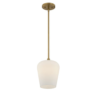Octave One Light Pendant in Warm Brass