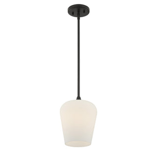 Octave One Light Pendant in Matte Black