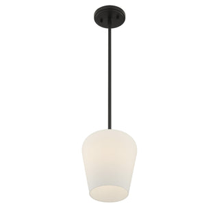 Octave One Light Pendant in Matte Black
