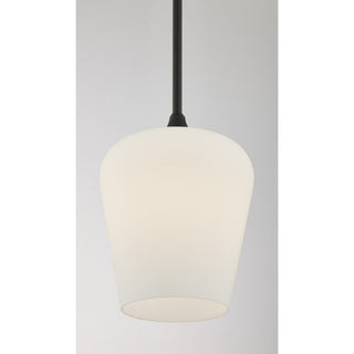 Octave One Light Pendant in Matte Black