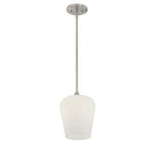 Octave One Light Pendant in Satin Nickel