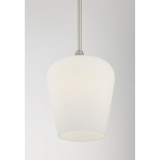 Octave One Light Pendant in Satin Nickel
