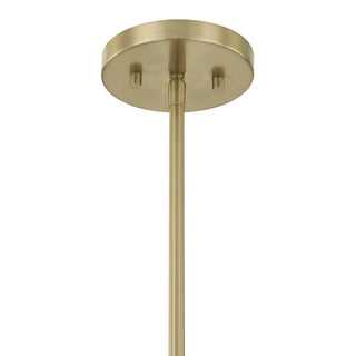 Rosa Four Light Pendant in Noble Brass