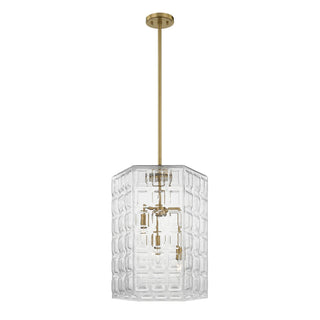 Reddick Three Light Pendant in Warm Brass