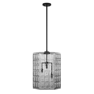 Reddick Three Light Pendant in Matte Black