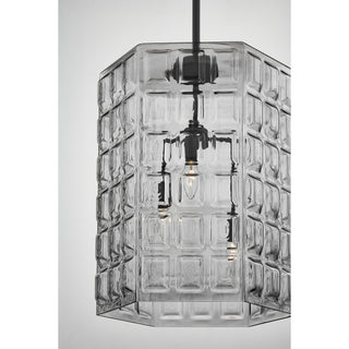 Reddick Three Light Pendant in Matte Black
