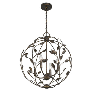 Laska Four Light Pendant in Enchanted Bronze
