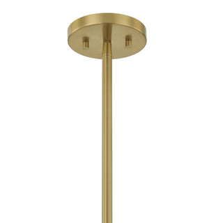 Livingston One Light Pendant in Warm Brass
