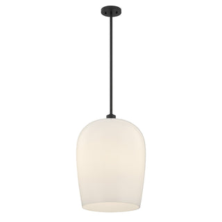 Livingston One Light Pendant in Matte Black