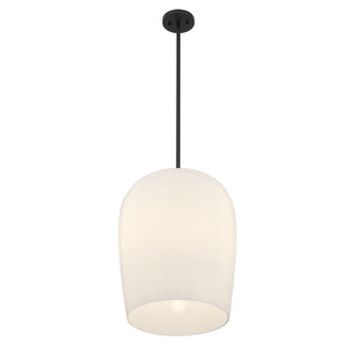 Livingston One Light Pendant in Matte Black