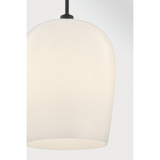 Livingston One Light Pendant in Matte Black