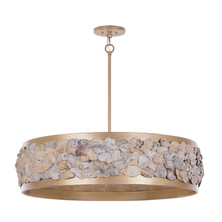 Leanne Six Light Pendant in Chandon